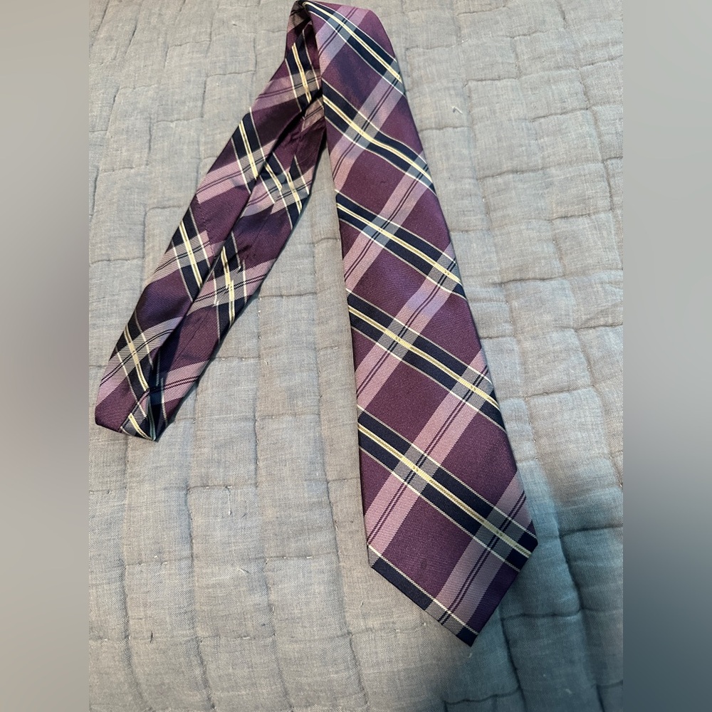 Ralph Lauren Purple Plaid Men’s Tie